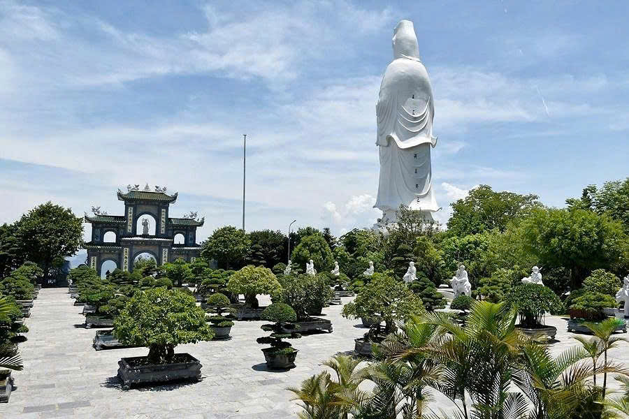 Lady Buddha statue at Linh Ung Pagoda on Son Tra Peninsula in Da Nang