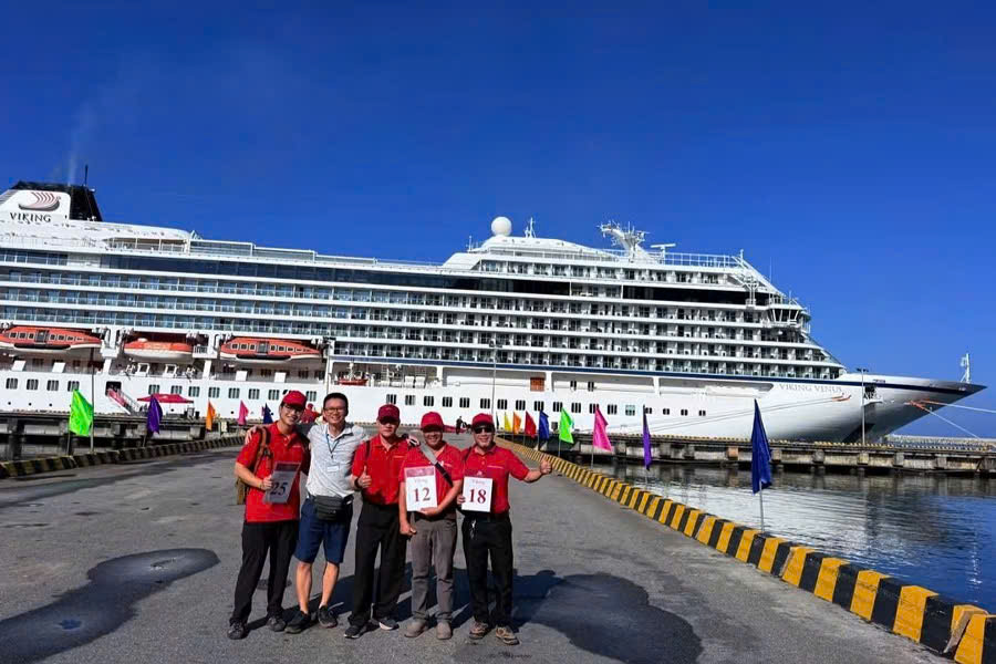 Cruise ship at Chan May Port in Hue Vietnam