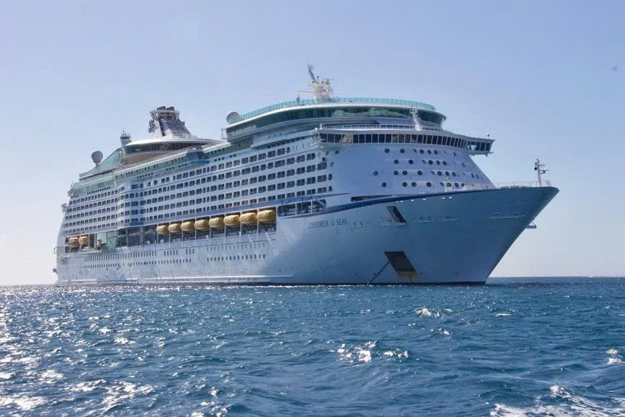 Cruise ship arriving at Chan May Port in Central Vietnam