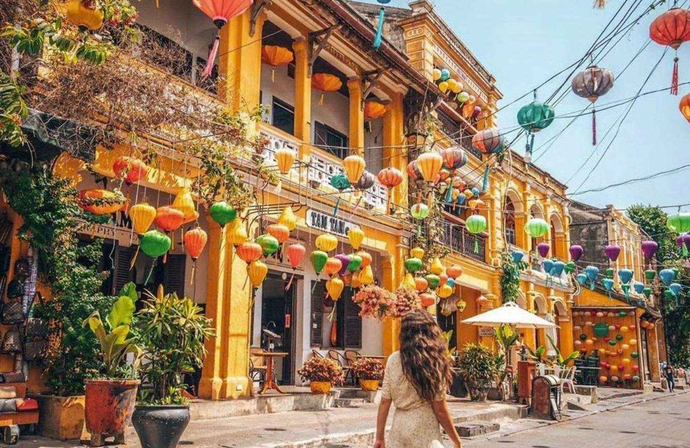 Historic streets of Hoi An Ancient Town in Central Vietnam