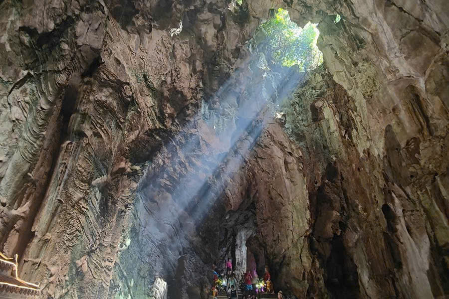 Huyen Khong Cave and Buddhist shrine at Marble Mountains in Da Nang