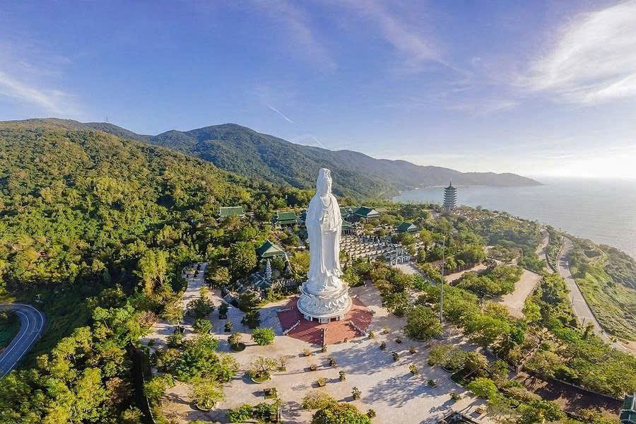 Lady Buddha statue at Linh Ung Pagoda on Son Tra Peninsula in Da Nang